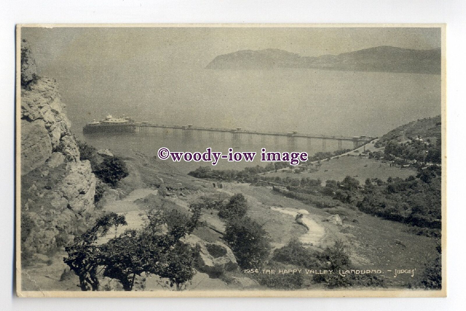 Ju1118 - Llandudno , The Happy Valley - Judges postcard 1954 - $1.90