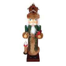 Santa's Workshop Birdhouse Wooden Christmas Nutcracker 14 Inch Multicolor - $54.43
