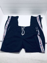 Vintage Champion Sz L Spellout Stripe Snap Off Track Pants Joggers Activ... - $21.82
