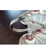 Crescent Silver Plate, Candy or Nut Dish 3 divisions Leaf Tray Handled  ... - $62.17 CAD