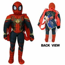 Spider-Man Backpack with zipper. No Way Home Movie Plush 18 Inches. Soft. NWT - £17.35 GBP