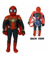 Spider-Man Backpack with zipper. No Way Home Movie Plush 18 Inches. Soft... - $21.65