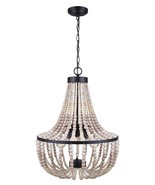 Ragnor 3-Light Matte Black Chandelier Ceiling Light - £224.51 GBP