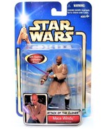 Star Wars Blue Saga Attack of the Clones - Mace Windu Geonosian Rescue - $380.59 MXN