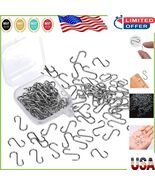 Versatile 100 Count Mini S Hooks - 1/2 Inch Durable Jewelry &amp; Crafting S... - $19.92 CAD