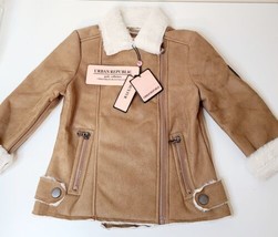 Urban Republic Ultra Suede Girls Collection Jacket Sherpa lined Sz 4T New W/ Tag - £17.30 GBP