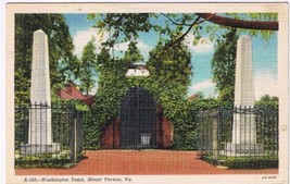 Virginia Postcard Mount Vernon Washington Tomb - £2.34 GBP