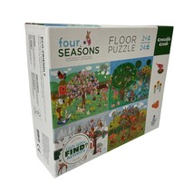 Crocodile Creek Four Seasons 24 Piece Floor Puzzle For 2 Yrs Plus New In... - $19.67