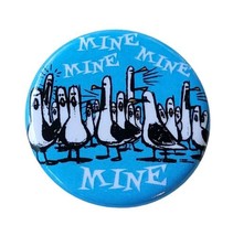 Disney Parks Exclusive Finding Nemo Mine Mine Mine Seagulls Blue 1.2&quot; Bu... - £7.78 GBP