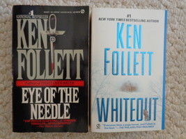  Ken Follett&#39;s Eye of the Needle &amp; Whiteout 2 PB’s (#3339) - £8.64 GBP