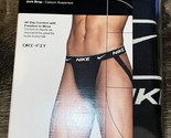 Nike ~ 3-Pair Mens Jock Strap Underwear Dri-fit Cotton Black Essential ~ L - $32.59