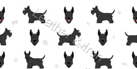 New Scottish Terrier Black Dog Pattern Vinyl Checkbook Cover - £6.99 GBP