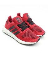 ADIDAS Swift Run Kids Red Athletic Running Shoes Youth Size 4 CG6926 - £23.34 GBP