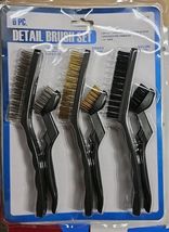 6 PC. DETAIL BRUSH SET FOR STEEL BRASS AND NYLON SHPS FREE - $35.00