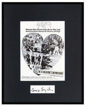 George Segal Signed Framed 16x20 ORIGINAL 1967 St Valentine&#39;s Massacre Display - £96.02 GBP