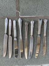8 Vintage Knives Lot Spilhaus Sheffield Butter Knife Used - $24.74