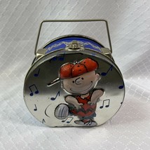 Small Peanuts Gang Charlie Brown Metal Lunchbox - £14.85 GBP