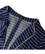 Torrid Womens Ponte Knit Blazer Navy White Striped with Piping Size 2 Bu... - $35.17 CAD