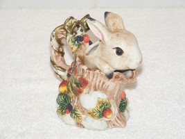 Vintage 1996 Fritz &amp; Floyd Bunny Rabbit Holiday Seasons Ceramic Creamer Guc - £8.69 GBP