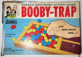 1965 Parker Brothers Booby-Trap Board Game - For Parts - Missing pieces?? - $8.60