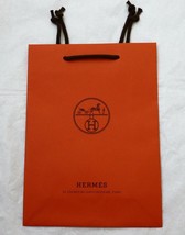 Hermes Orange Paper Shopping Gift Bag Tote 11.25&quot; x 8&quot; New - £14.94 GBP