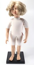 Vintage 1997 MY TWINN 23&quot; Inch Nude Poseable Doll Blonde Hair Light Blue... - £35.23 GBP