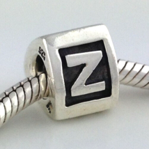 Authentic PANDORA Letter Z Charm, Retired, Sterling Silver, 790323z New - £20.69 GBP