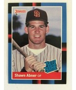 1988 Donruss Shawn Abner RC Rookie San Diego Padres No. 33 - £1.37 GBP