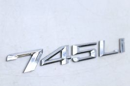 02-05 BMW 745I 745LI REAR TRUNK LID CHROME BADGE EMBLEM LETTERING Q5908 image 8