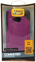 NEW Otterbox HTC One M7 Purple/Black Commuter Series Case Smart Phone Protection - £4.19 GBP