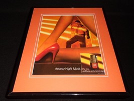 1987 Advance Night Musk Leggy Heels Framed 11x14 ORIGINAL Vintage Advert... - $34.64