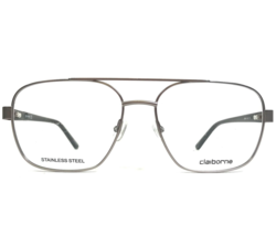 Claiborne Eyeglasses Frames CB263 6LB Black Gray Square Full Rim 55-16-145 - £44.62 GBP