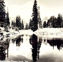 RPPC Mount Rainier And Mirror Lake Ellis 1920s Washington Pacific NW PCBG6C - £22.95 GBP