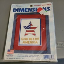 Dimensions  Bless America Star #6893 Counted Cross stitch Kit Brand New ... - £7.90 GBP