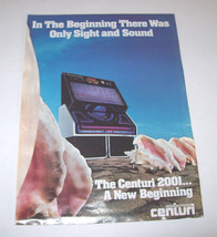 Centuri Jukebox Magazine AD Vintage  1981 10&quot; X 13.5&quot; Phonograph Artwork - $14.94