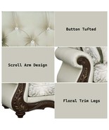 Pierce Chair w/Pillow, Beige Fabric & Cherry Finish - €1.020,61 EUR Pierce Chair w/Pillow, Beige Fabric & Cherry Finish - €1.020,61 EUR