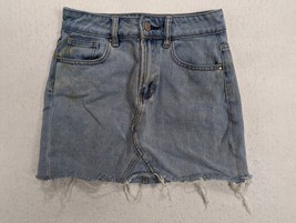 Pacsun Womens Cutoff Jean Skirt Size 23 Cotton Blue - $15.68