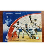 DEREK JETER PHOTO New York Yankees OFFICIAL MLB LICENSED Vintage FREE SHIPPING - $9.95