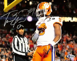 Travis Etienne Signed in Silver 8x10 Clemson Tigers Football Photo BAS - £60.69 GBP