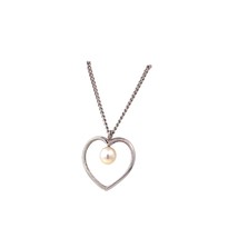Mikimoto Estate Akoya Pearl Necklace 16&quot; Sterling Silver M431 - €245,78 EUR