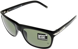 Mont Blanc Sunglasses Unisex Green Rectangular MB174S B5 - £110.08 GBP