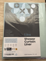 Fabric Shower Curtain Liner Waterproof Shower in Mint Green 72&quot; X 72&quot; NEW - £20.15 GBP
