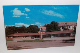 Postcard Roadside Royal Motel 50s Cars Missoula Montana MT Neon Crown Sign - £3.94 GBP