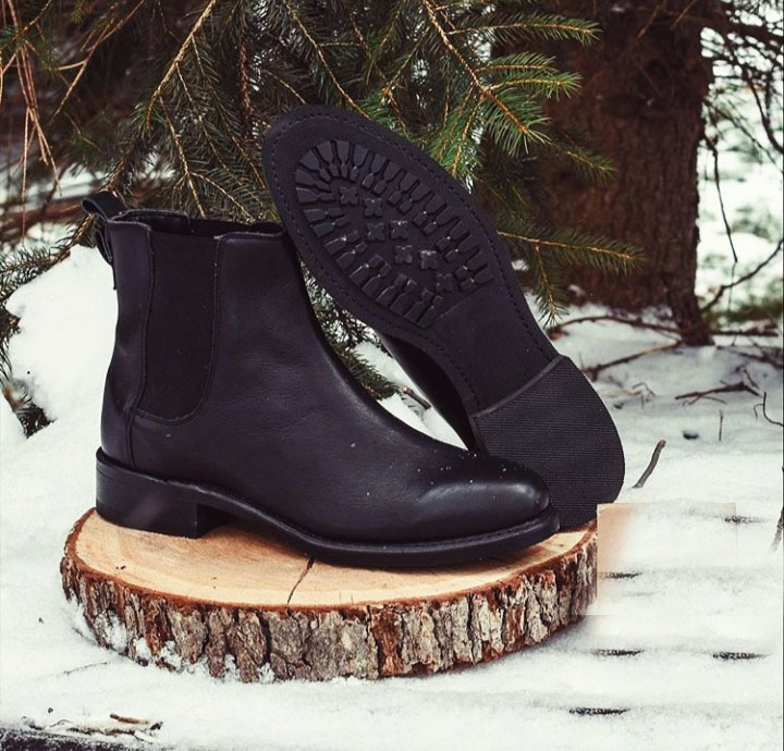 New Handmade Black Color Ankle High Boot, Men's New Chelsea Leather Fashion Boot