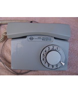 VINTAGE LATVIAN ROTARY DIAL PHONE VEF TA-611D GREY COLOR - $40.38 CAD