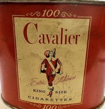 Antique Vintage Cavalier King Size 100 Cigarette Tobacco Tin Can  R.J. R... - $277.73 MXN