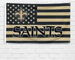 For New Orleans Saints Football Fans 3x5 ft American Flag Gift Banner - $18.99