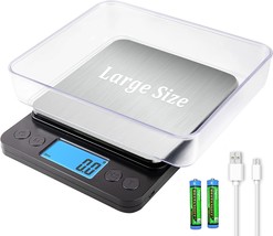Upgraded Large Size Food Scale For Food Ounces And Grams, Yoncon, Lcd Display - £31.96 GBP