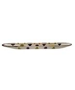 Long Oblong Olive Tray Serving Plate Contemporary Abstract design  16&quot; - £18.36 GBP