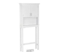 Bathroom Interior Adjustable Somerset Space Saver Cabinet White Open Top Shelf - £186.04 GBP